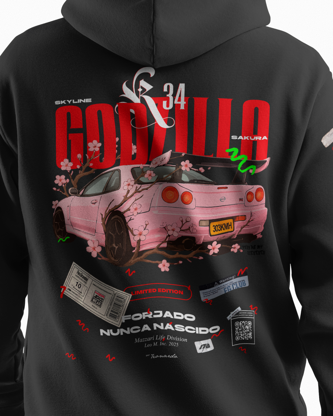 MOLETOM SKYLINE GODZILLA R-34